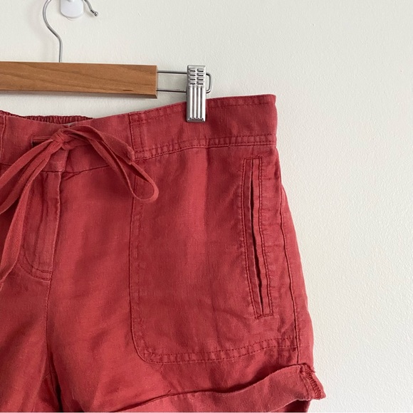 LOFT Linen Drawstring Shorts - Picture 2 of 5